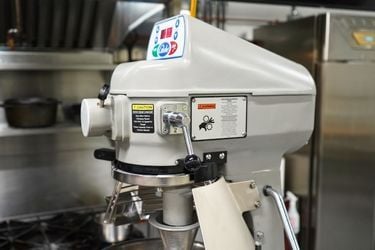 Globe commercial mixer inside the One Source Reps Test Kitchen in Sharon Hill, PA — reliable mixing equipment trusted by Philadelphia chefs and foodservice professionals. Globe commercial mixer inside the One Source Reps Test Kitchen in Sharon Hill, PA — reliable mixing equipment trusted by Philadelphia chefs and foodservice professionals.